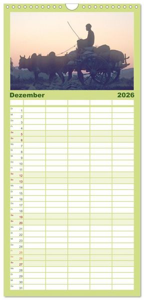 Produktbild: Familienplaner 2026 - Myanmar Land der Tempel und Pagoden mit 5 Spalten (Wandkalender, 21 x 45 cm) CALVENDO