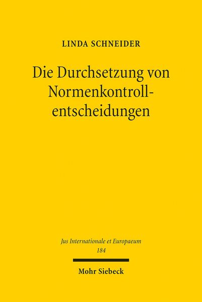 Produktbild: Die Durchsetzung von Normenkontrollentscheidungen