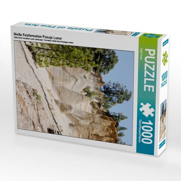 Weiße Felsformation Paisaje Lunar (Puzzle)