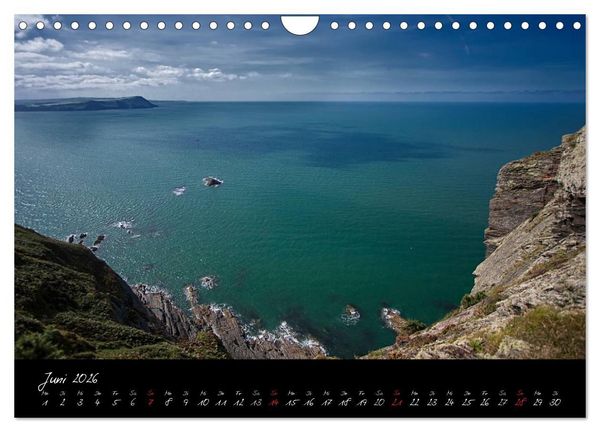 Produktbild: Wales - Pembrokeshire Coast Path (Wandkalender 2026 DIN A4 quer), CALVENDO Monatskalender