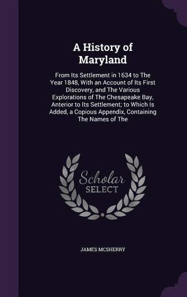Produktbild: A History of Maryland