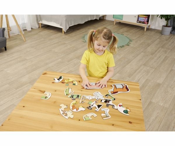 Produktbild: 6 erste Puzzles &ndash; Bauernhoftiere