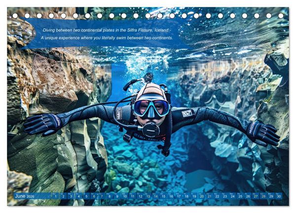 Produktbild: Crazy ideas for adventure enthusiasts (Desk Calendar 2026 DIN A5 landscape), CALVENDO 12 Month DeskCalendar