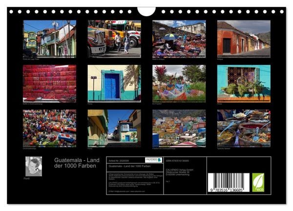 Produktbild: Guatemala - Land der 1000 Farben (Wandkalender 2026 DIN A4 quer), CALVENDO Monatskalender