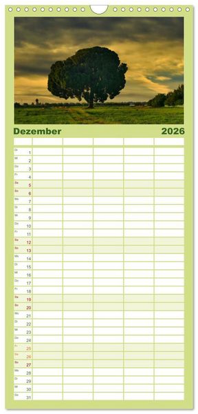 Produktbild: Familienplaner 2026 - Andalusien, blaues Meer und historische Bauwerke mit 5 Spalten (Wandkalender, 21 x 45 cm) CALVENDO