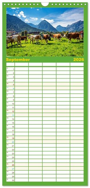Produktbild: Familienplaner 2026 - Und ewig lockt der Achensee - Tirol mit 5 Spalten (Wandkalender, 21 x 45 cm) CALVENDO