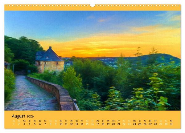 Produktbild: Malerisches Marburg (Wandkalender 2026 DIN A2 quer), CALVENDO Monatskalender