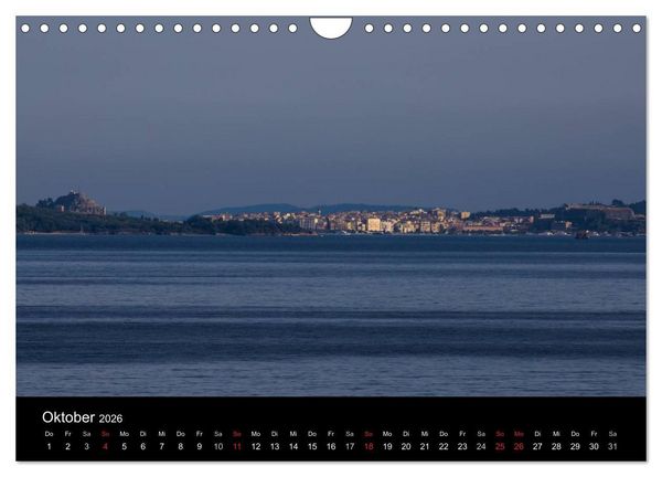 Produktbild: Korfu - Kerkira (Wandkalender 2026 DIN A4 quer), CALVENDO Monatskalender