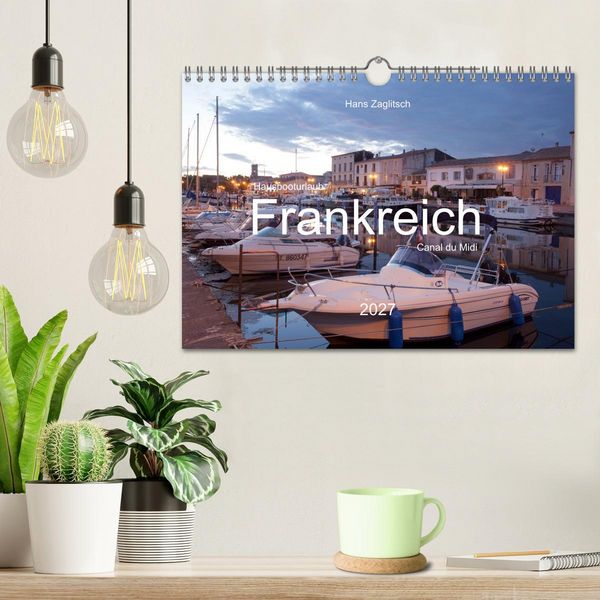 Produktbild: Hausbooturlaub Frankreich - Canal du Midi (Wandkalender 2027 DIN A4 quer), CALVENDO Monatskalender
