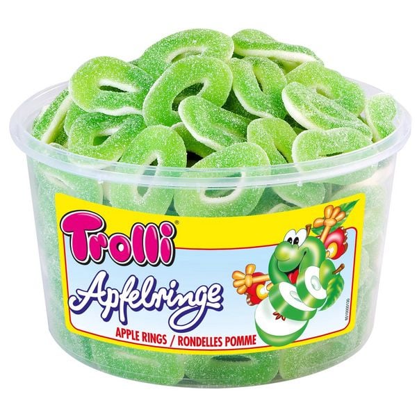 Trolli Apfelringe Dose