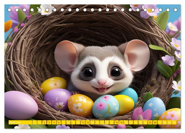 Produktbild: Niedliche Flugh&ouml;rnchen - Sugar Glider Jahresreise (Tischkalender 2026 DIN A5 quer), CALVENDO Monatskalender