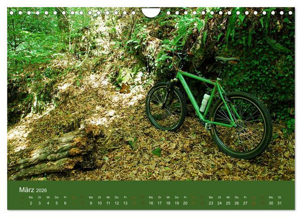 Produktbild: Mit dem Fahrrad durch 2026 (Wandkalender 2026 DIN A4 quer), CALVENDO Monatskalender