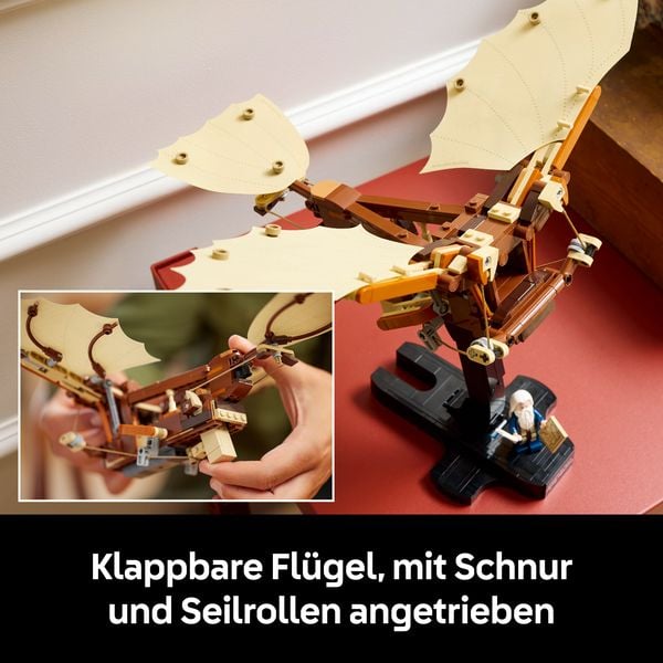 Produktbild: LEGO Icons Leonardo da Vincis Flugger&auml;t, Deko f&uuml;r Erwachsene 10363