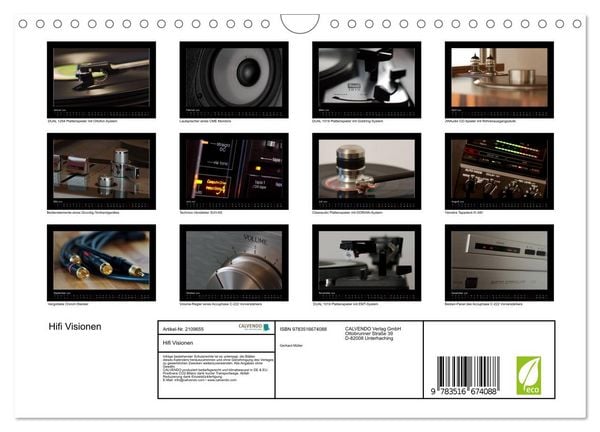 Produktbild: Hifi Visionen (Wandkalender 2026 DIN A4 quer), CALVENDO Monatskalender