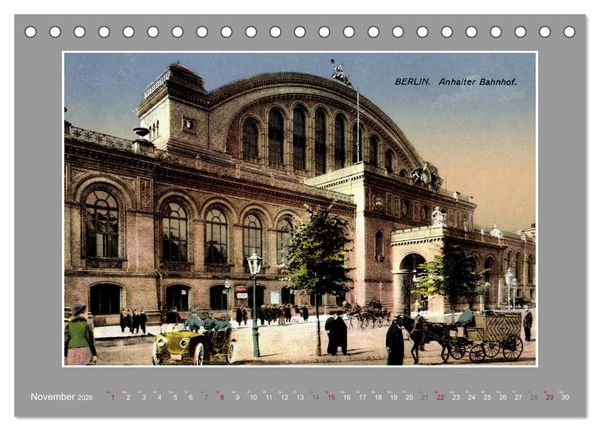 Produktbild: Historische Bahnh&ouml;fe (Tischkalender 2026 DIN A5 quer), CALVENDO Monatskalender
