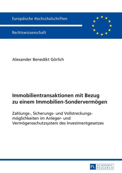 Produktbild: Immobilientransaktionen mit Bezug zu einem Immobilien-Sondervermoegen