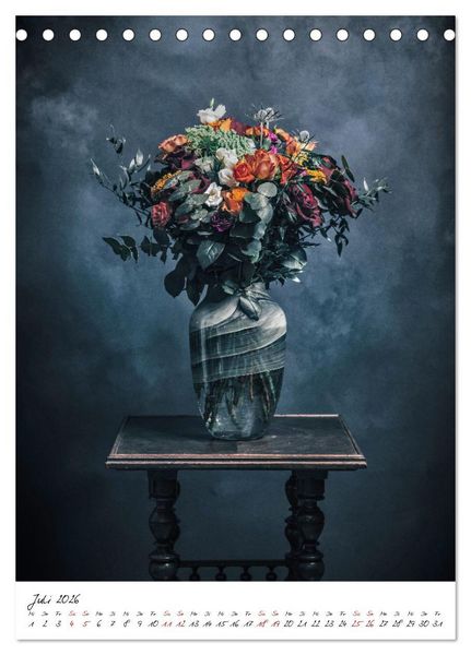 Produktbild: Blumen Bouquet (Tischkalender 2026 DIN A5 hoch), CALVENDO Monatskalender
