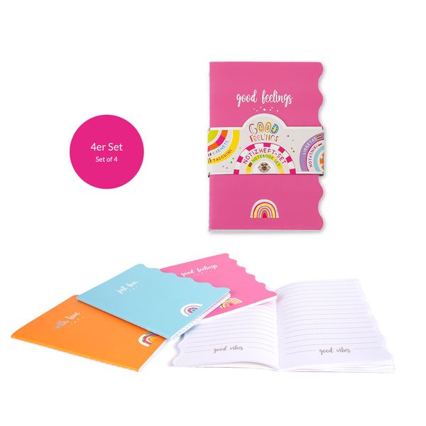 Produktbild: Good Feelings Notizheft 4er Set 4x32 Bl