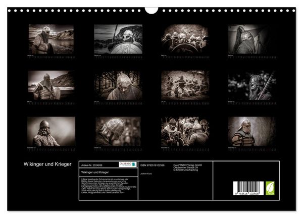 Produktbild: Wikinger und Krieger (Wandkalender 2026 DIN A3 quer), CALVENDO Monatskalender