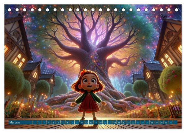 Produktbild: Hexenwelten: Ein Jahr voller Magie und Mysterien (Tischkalender 2026 DIN A5 quer), CALVENDO Monatskalender