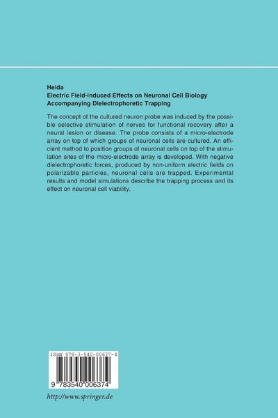 Produktbild: Electric Field-Induced Effects on Neuronal Cell Biology Accompanying Dielectrophoretic Trapping
