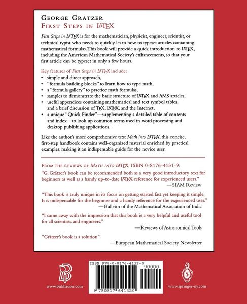 Produktbild: First Steps in LaTeX