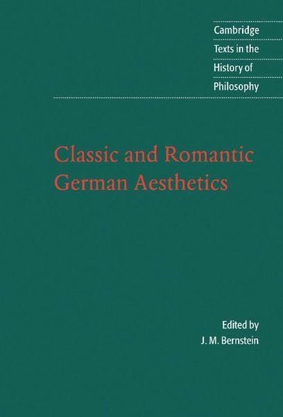 Produktbild: Classic and Romantic German Aesthetics