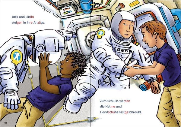 Produktbild: Lesel&ouml;wen Lesetraining 1. Klasse - Alarm auf der Weltraumstation