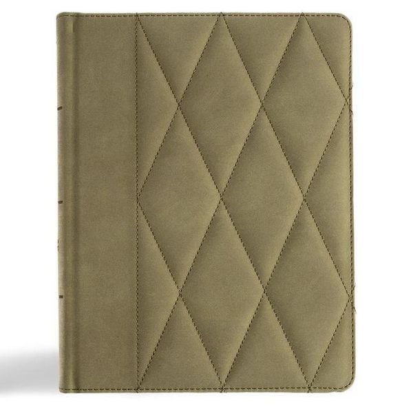Produktbild: CSB Notetaking Bible, Large Print Edition, Sage Suedesoft Leathertouch Over Board