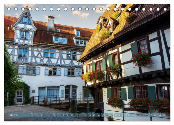 Produktbild: Die Fischerstadt - Ein mittelalterliches Stadtviertel in Ulm (Tischkalender 2026 DIN A5 quer), CALVENDO Monatskalender