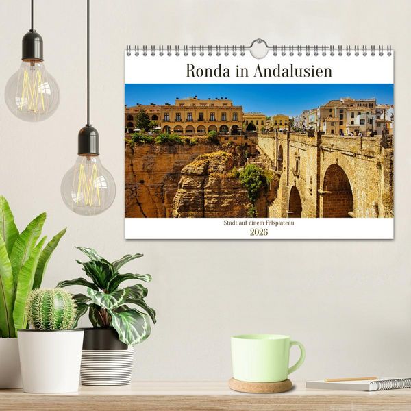 Produktbild: Ronda in Andalusien - Stadt auf einem Felsplateau (Wandkalender 2026 DIN A4 quer), CALVENDO Monatskalender