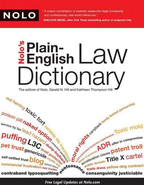 Produktbild: Nolos Plain English Law Dict