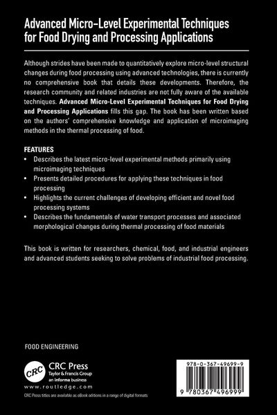Produktbild: Advanced Micro-Level Experimental Techniques for Food Drying and Processing Applications