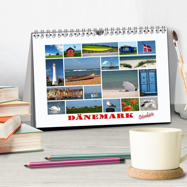 Produktbild: D&auml;nemark - Ostseek&uuml;ste (Tischkalender 2026 DIN A5 quer), CALVENDO Monatskalender