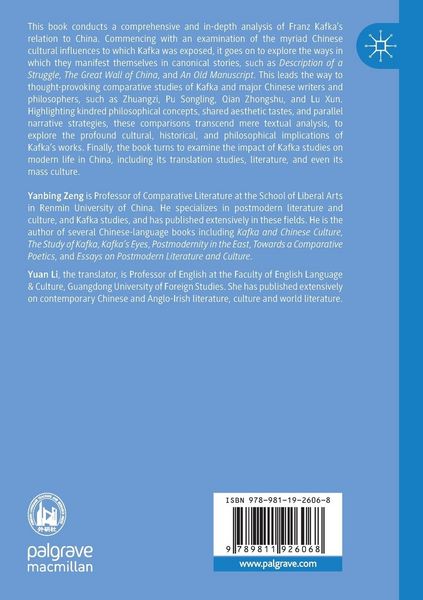 Produktbild: Franz Kafka and Chinese Culture
