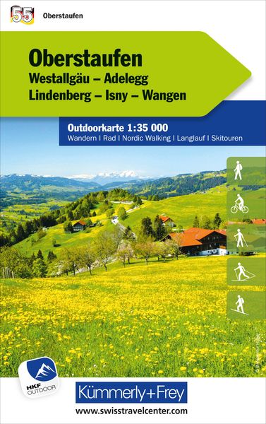Kümmerly+Frey Outdoorkarte Deutschland 55 Oberstaufen 1:35.000, Sonstige von , Kümmerly+Frey, 978-3-259-02599-4