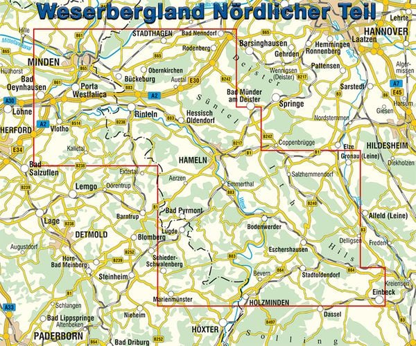 Produktbild: Weserbergland N&ouml;rdlicher Teil
