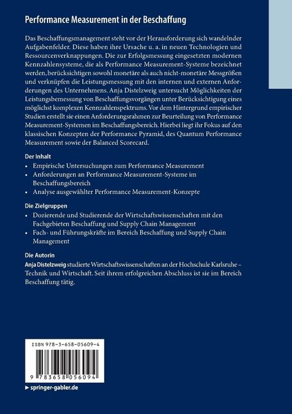 Produktbild: Performance Measurement in der Beschaffung