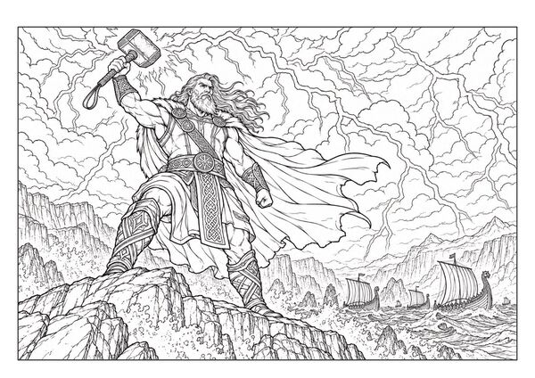 Produktbild: G&ouml;tter & Legenden &ndash; Fantasy Malbuch f&uuml;r Erwachsene mit 50 detailreichen Ausmalbildern