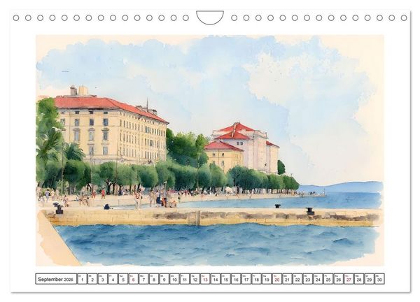 Produktbild: Vielf&auml;ltiges Urlaubsland Kroatien (Wandkalender 2026 DIN A4 quer), CALVENDO Monatskalender