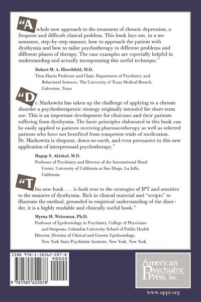 Produktbild: Interpersonal Psychotherapy for Dysthymic Disorder