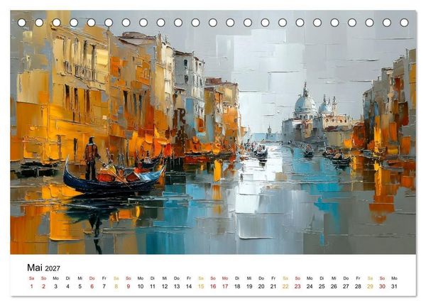 Produktbild: Europa Eleganz - Premium Edition (Tischkalender 2027 DIN A5 quer), CALVENDO Monatskalender