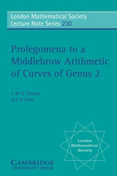 Produktbild: Prolegomena to a Middlebrow Arithmetic of Curves of Genus 2