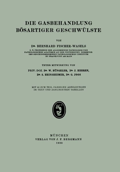 Produktbild: Die Gasbehandlung B&ouml;sartiger Geschw&uuml;lste