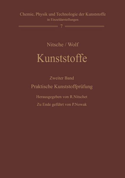 Produktbild: Kunststoffe. Struktur, physikalisches Verhalten und Pr&uuml;fung