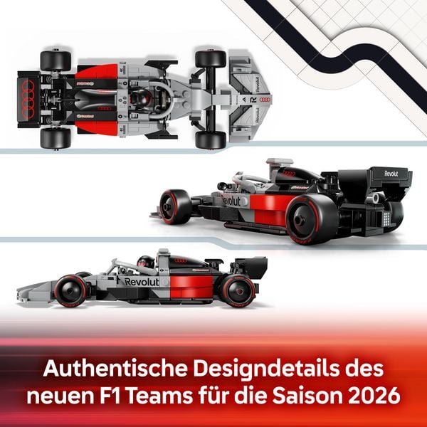 Produktbild: LEGO Speed Champions 77259 Audi Revolut F1 Team R26 Rennwagen, Minifigur