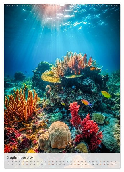 Produktbild: Fantastische Unterwasserwelt (hochwertiger Premium Wandkalender 2026 DIN A2 hoch), Kunstdruck in Hochglanz
