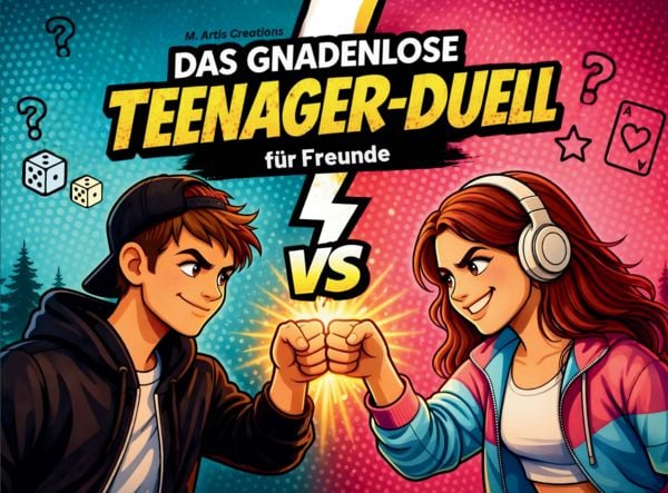 Das gnadenlose Duell-Buch für Teenager - 1 gegen 1 Spiele für Teenies, Taschenbuch von M. Artis Creations, Seru Verlag, 9783692770390