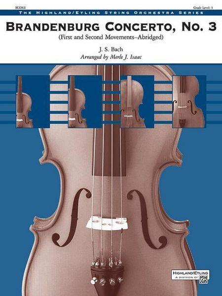 Produktbild: Bach, J: Brandenburg Concerto No. 3