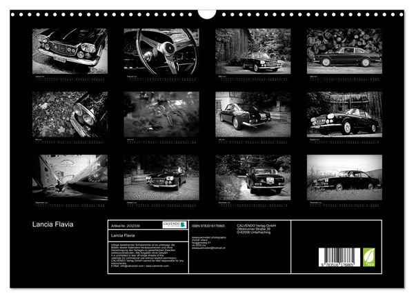 Produktbild: Lancia Flavia (Wandkalender 2026 DIN A3 quer), CALVENDO Monatskalender